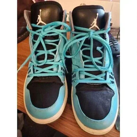 Nike Air Jordan 1 Flight High Tops 372704-409 Men's Basketball Shoes Sz 9 NiceB7 - Picture 1 of 10